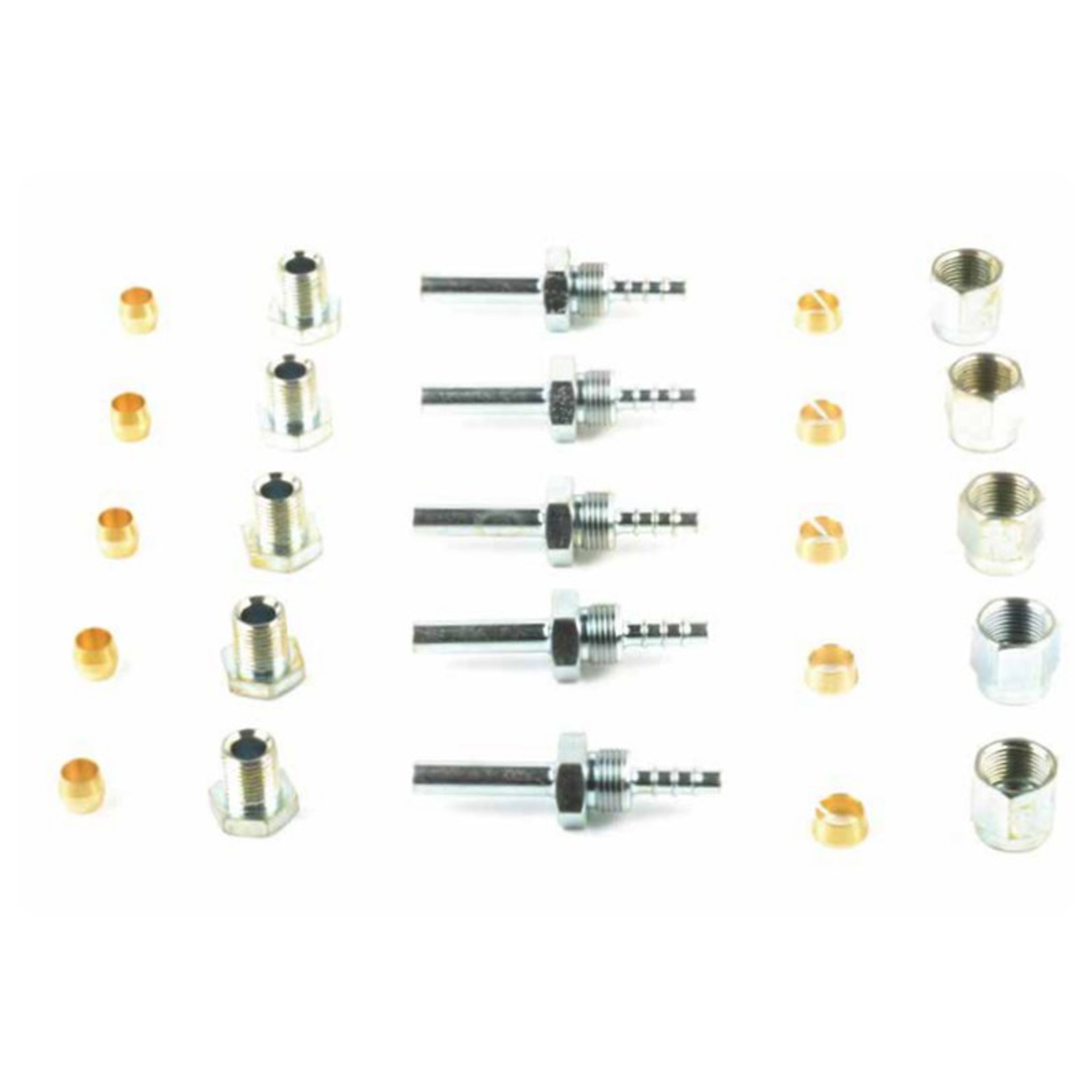 Kit 5 Junções de Tubo Flexível GPL 8mm / Ev 6 Mm