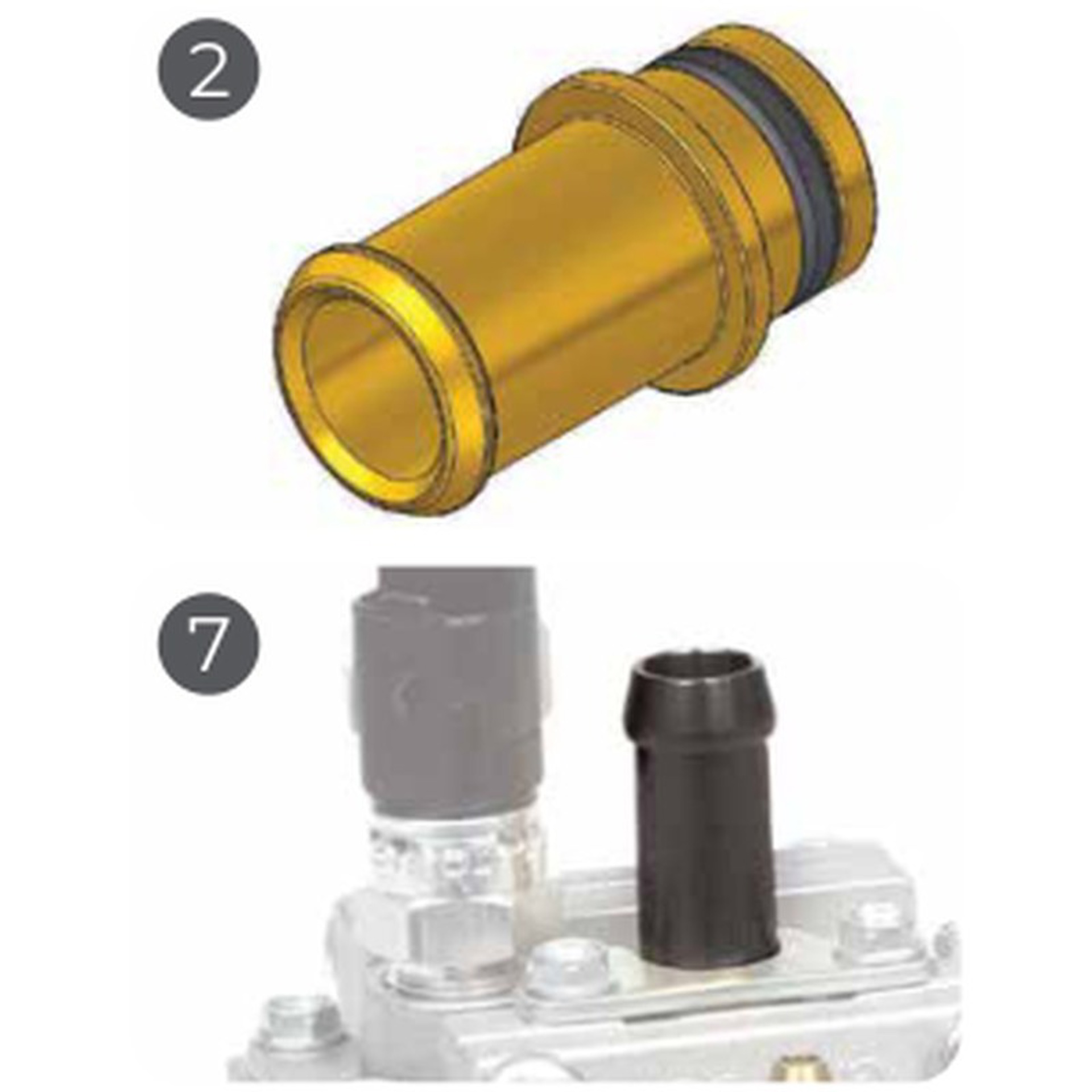Saida de Agua Direita 16mm para Genius MB