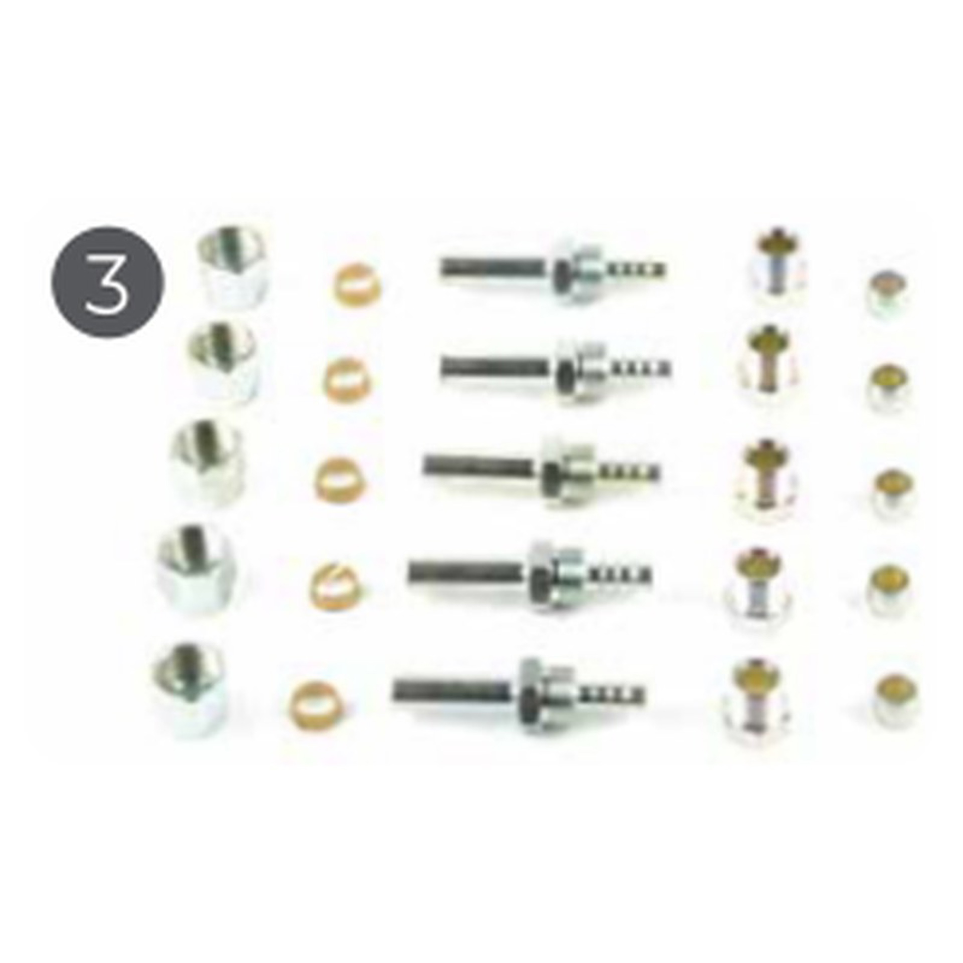 Kit 5 Junções de Tubo Flexível GPL P/ev 8mm (cumprido)