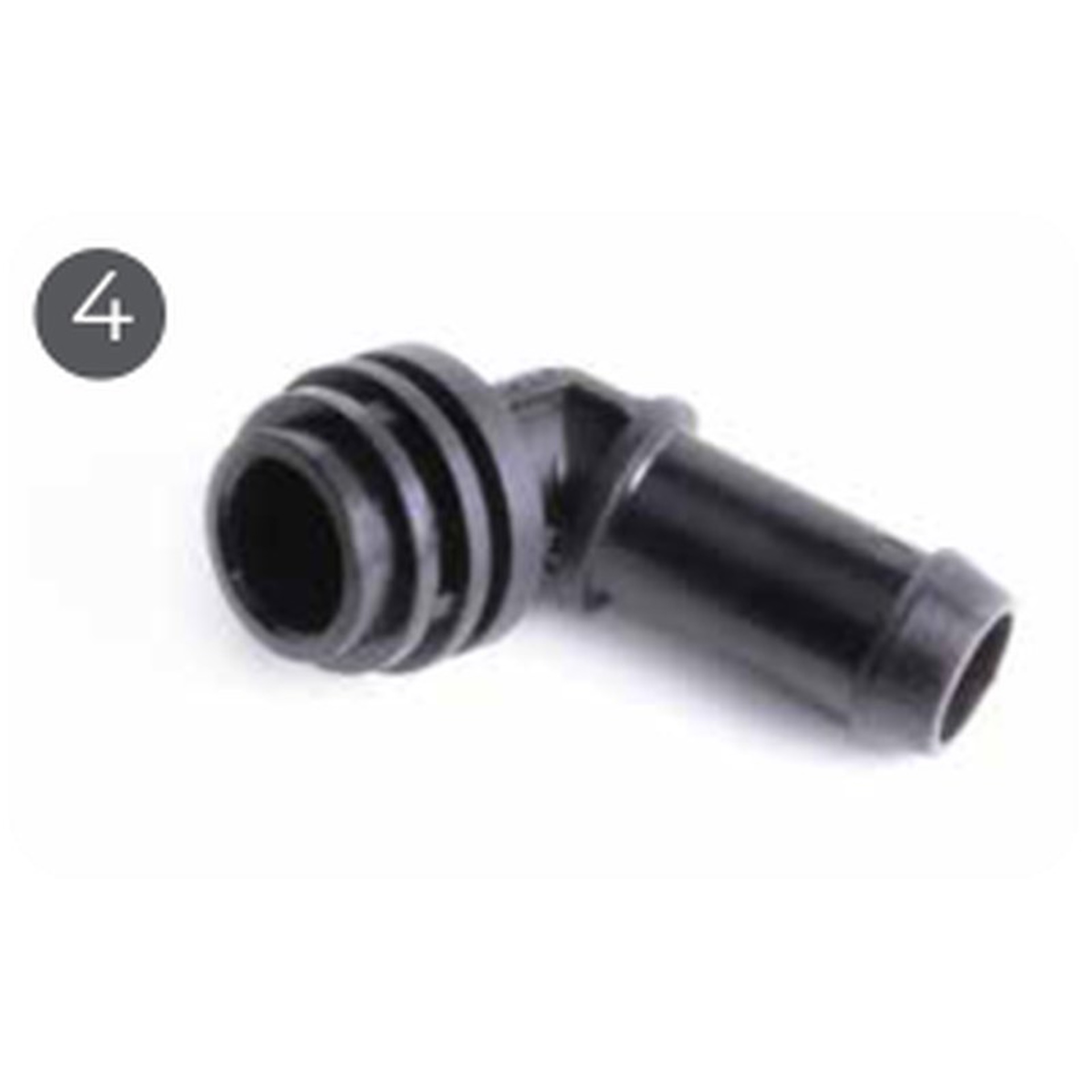 Curva Saida Gas Rail Plastico MY09